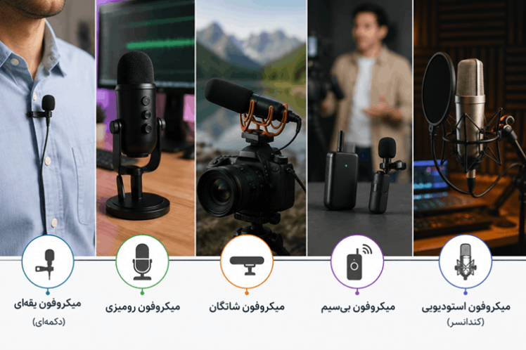 راهنمای خرید میکروفون | هر آنچه باید قبل از خرید میکروفون بدانید