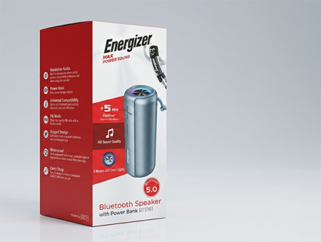 تصویر یک اسپیکر برند Energizer
